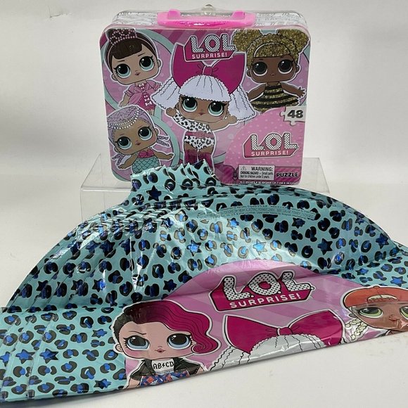 LOL Surprise! 48 Piece Cardinal Puzzle Collectors Lunch Box & 4 Mylar Balloons - Picture 7 of 8